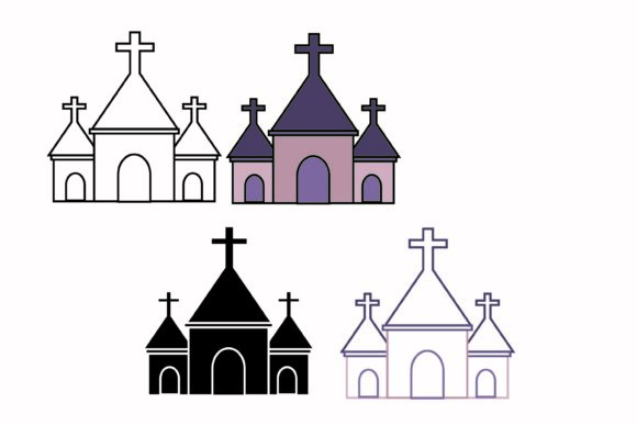 Christian Church Vector Icon-2: Graphics & Icons for Crafters