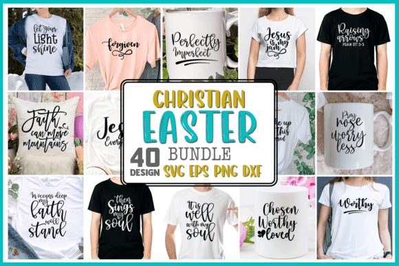 Christian Easter SVG Bundle Vol.01: Graphics for Crafts