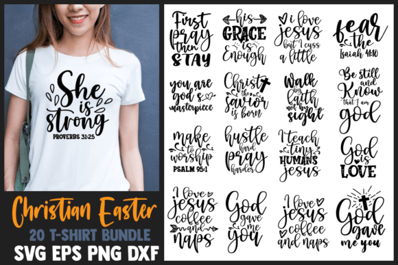 Christian Easter SVG Bundle Vol.03: Graphics for Crafts