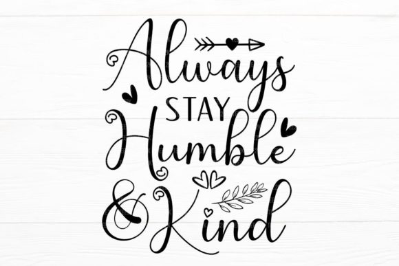 Christian Humble & Kind Graphics for Crafts