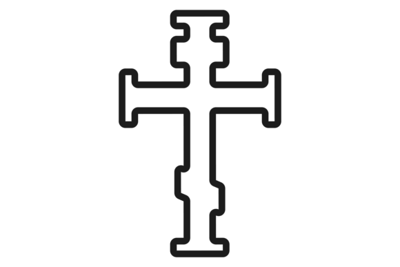 Crucifix Icon Graphics for Editorial Illustrations