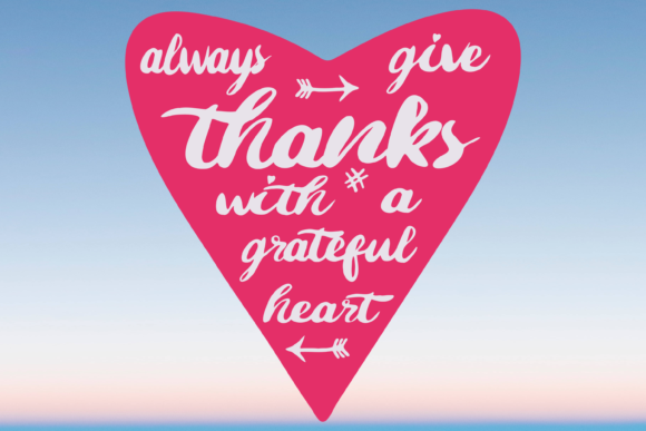 Grateful Thankful Heart Christian Svg: Graphics for Crafts