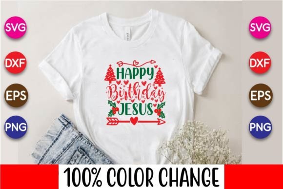 Happy Birthday Jesus Christmas Design: Graphics Review