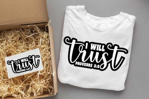 I Will Trust Christian SVG Designs for Crafts & Graphics