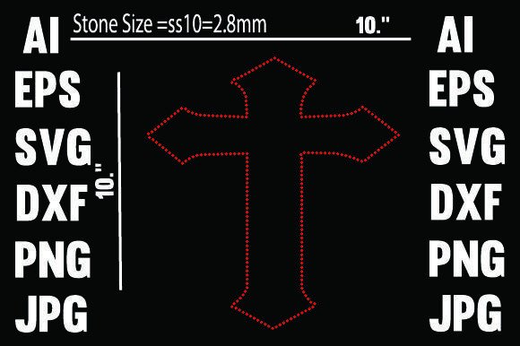 Jesus Christ Rhinestone Design: Graphics & Print Templates