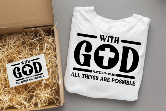 With God Christian Designs for Graphics and Crafts